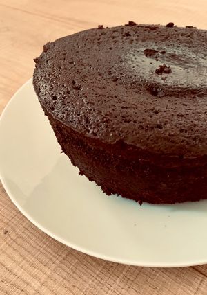 Una foto de Bizcocho de chocolate exprés en el micro
