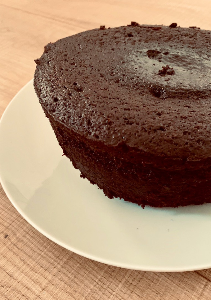Una foto de Bizcocho de chocolate exprés en el micro