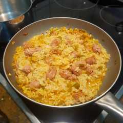 Una foto de Arroz redondo con longaniza campera