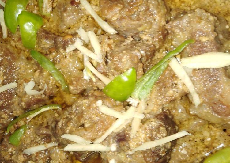 Recipe of Yummy Mutton namkeen karahi gosht