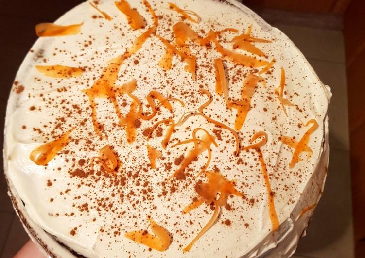 Tarta de zanahoria con frosting de queso