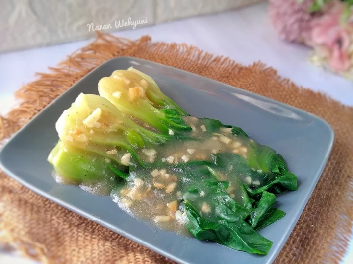 Easy Steps Make Recipes Tumis Cah Pokcoy/ Sawi Sendok ala Chinese food the Delicious Delicious.