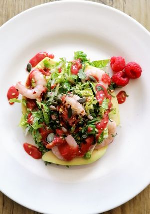 A picture of Prawn & Raspberry Cocktail.