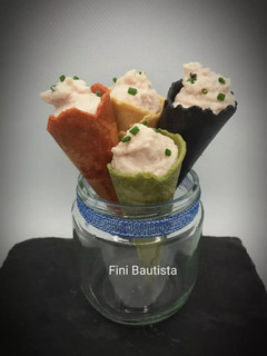 Una foto de Paté de jamón york (canapé)