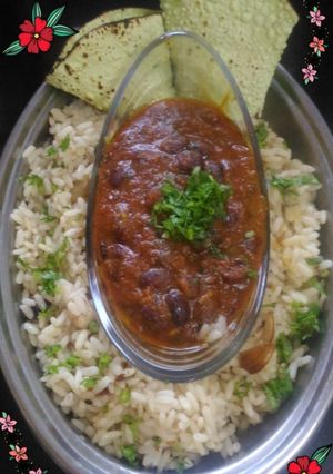 A picture of Kashmiri Rajma.