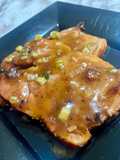 Chuletas en salsa de piña