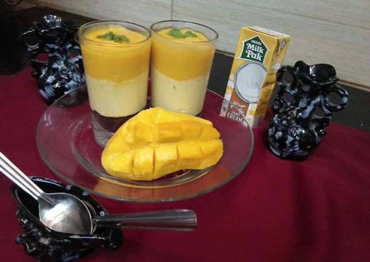 Simple Way to Prepare Quick NoBake Mango Cheesecake