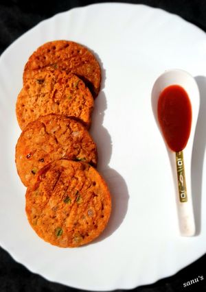 A picture of Brown Rice Flour And Rava Uttapam.