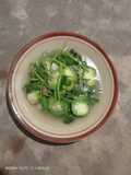 Tumis Bening Bayam Gambas