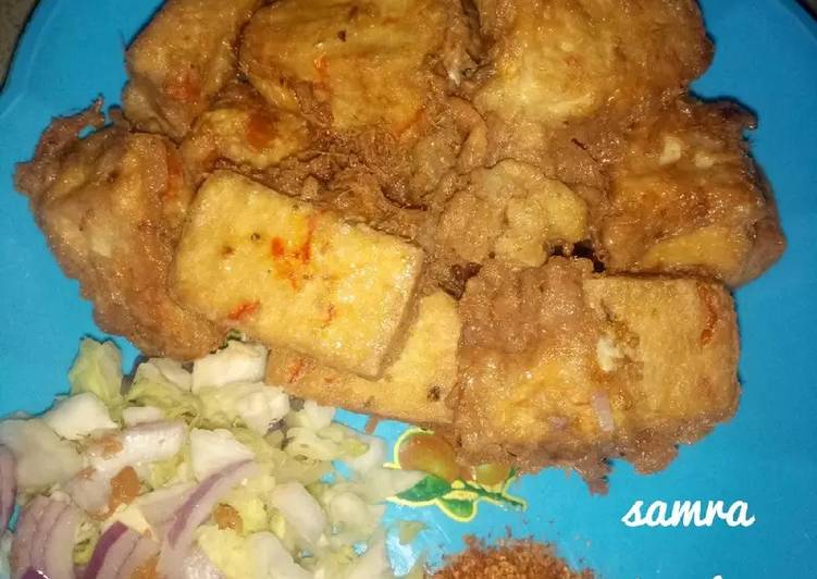 Fried awara with egg