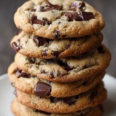A picture of Chocolate Chip Cookie dough.