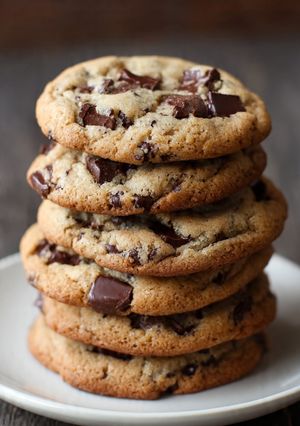 A picture of Chocolate Chip Cookie dough.