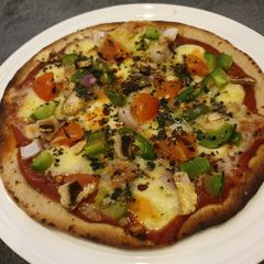 Chapati pizza#weeklyjikonichallenge A picture of Chapati pizza#weeklyjikonichallenge.