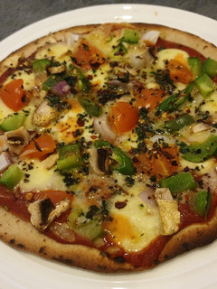 A picture of Chapati pizza#weeklyjikonichallenge.
