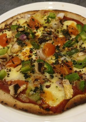 A picture of Chapati pizza#weeklyjikonichallenge.