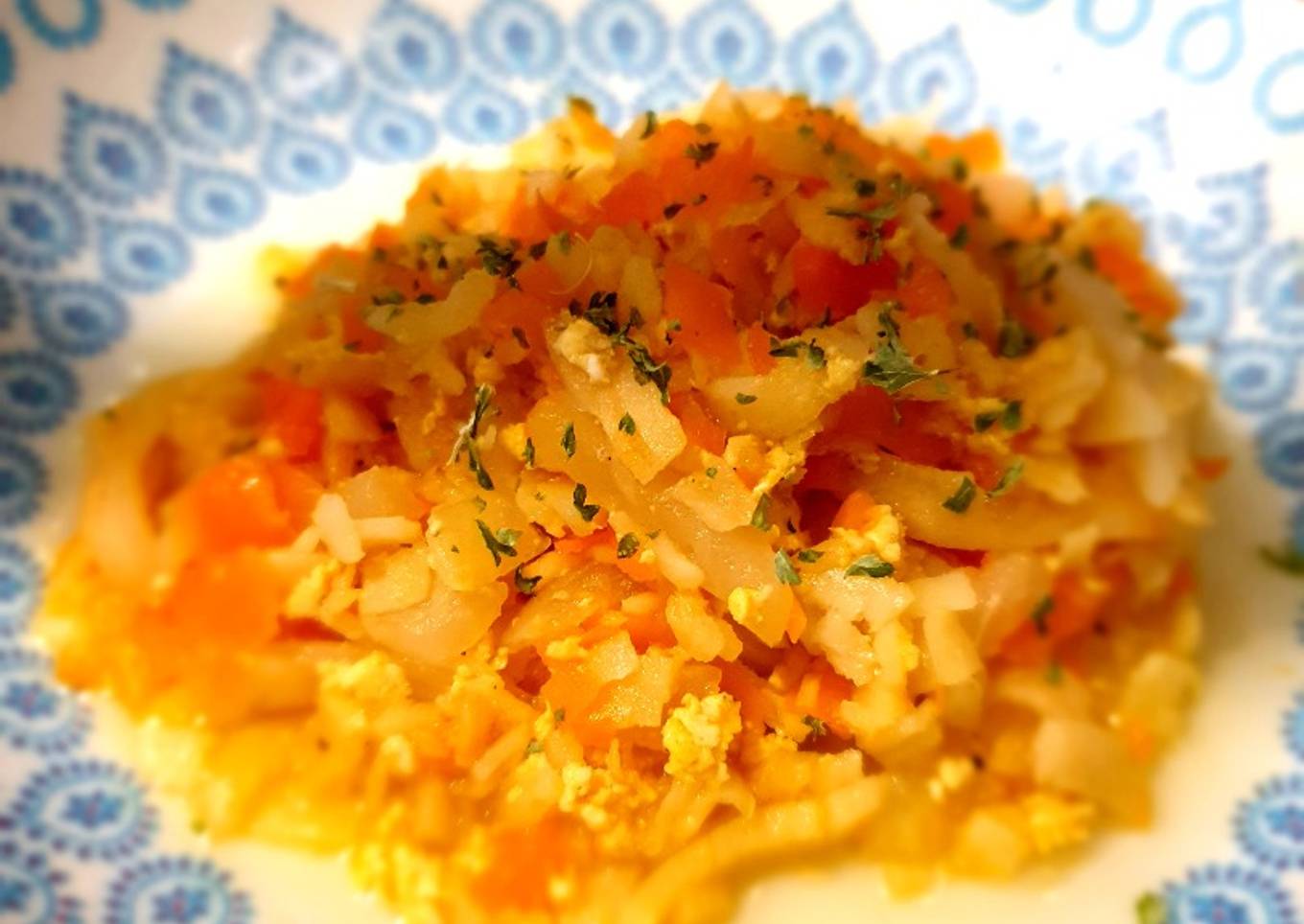 Carbonara de légumes racines