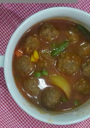 Foto resep Sup tomat bola sapi