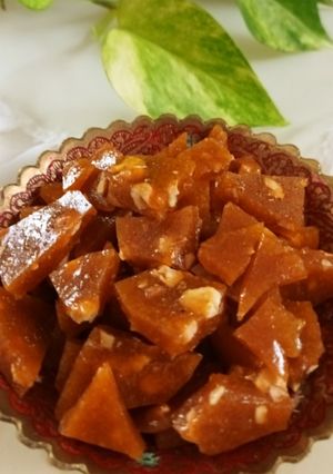 عکسی از دستور آب نبات بادام و کره🍬🍬