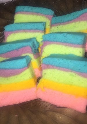Foto resep Rainbow cake