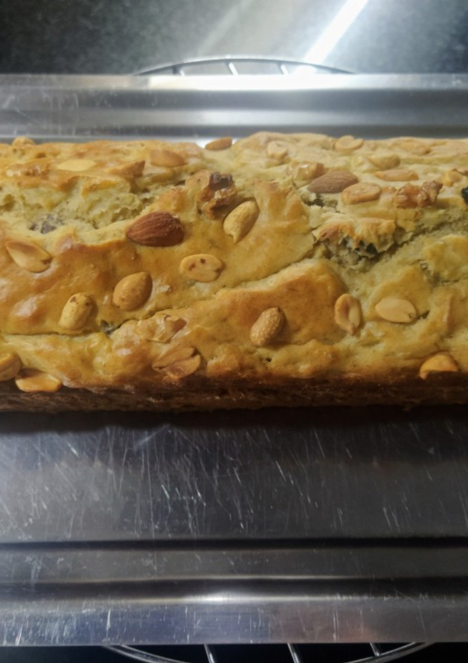 Una foto de Budín de manzana y bananas sin manteca ni azúcar
