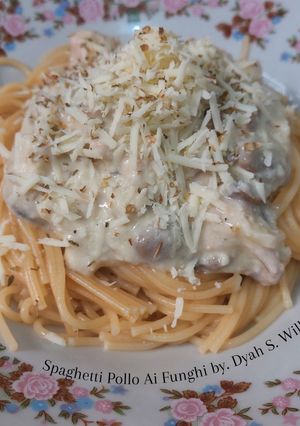 Foto resep Spaghetti Pollo Ai Funghi