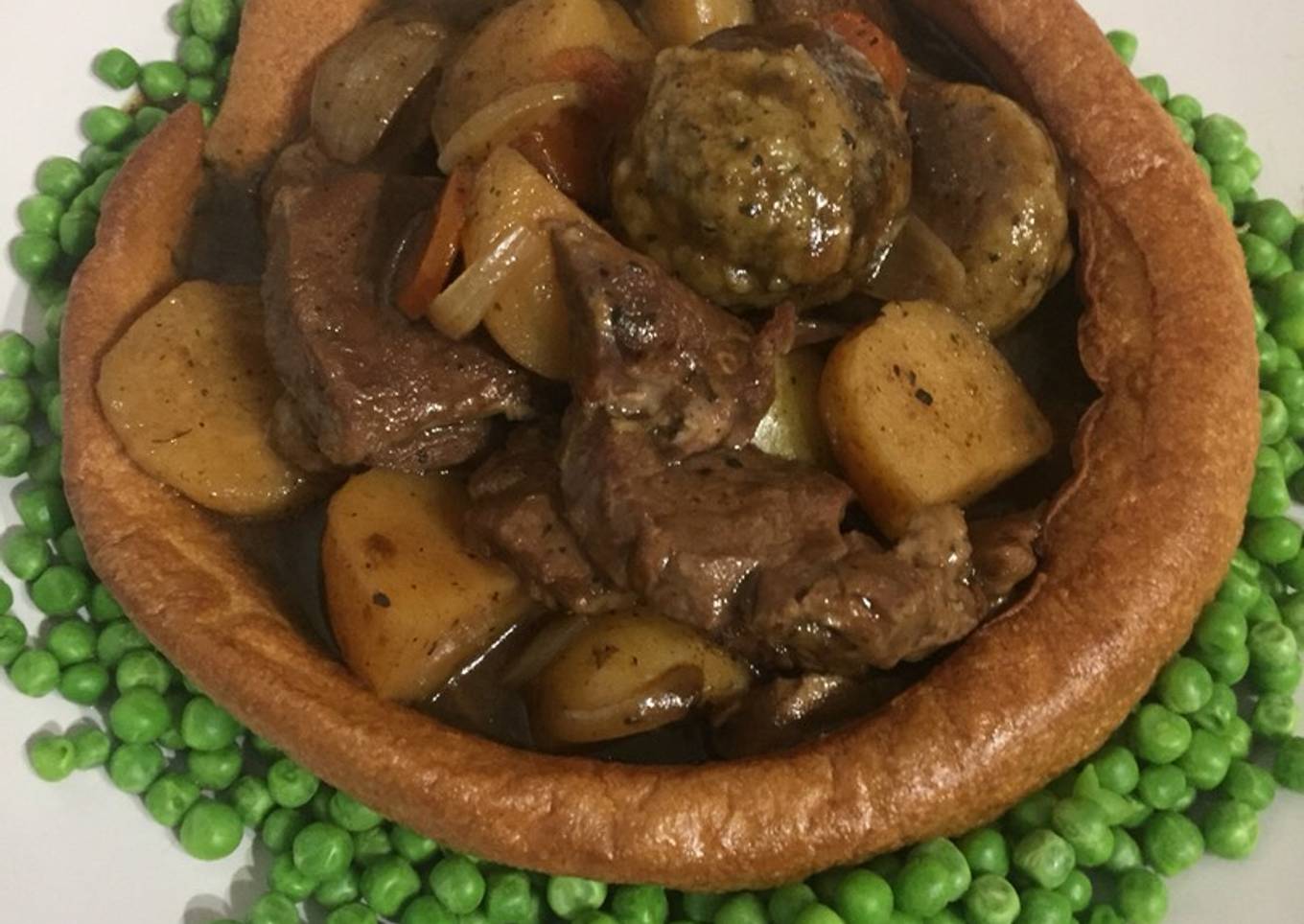 Slow cooker minted lamb casserole