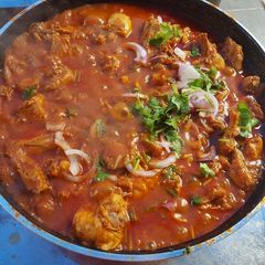 A picture of Chicken Ghee Roast.