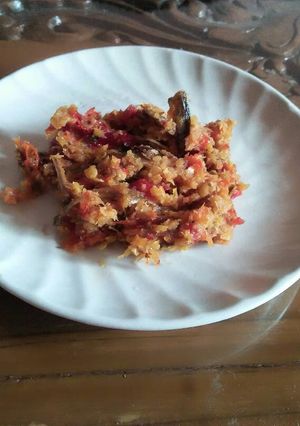 Foto resep Sambal Jenggot Teri Pedas