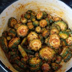 A picture of Karele ka achar.