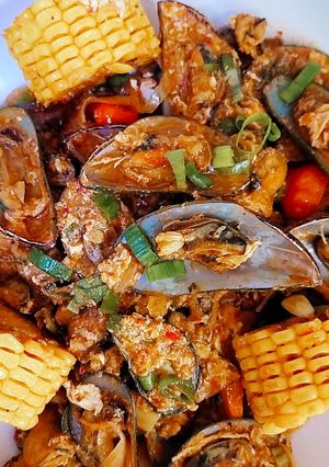 Foto resep Kerang Hijau Saos Padang