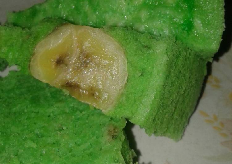 Resep Bolu Kukus Sangpanju (Pisang Pandan Keju) No mixer, Bikin Ngiler