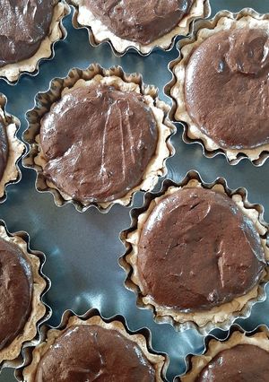 Una foto de Relleno de chocolate para tarta