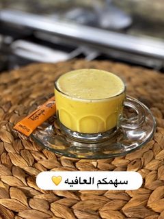 صورة لوصفة حليب الزعفران بالهيل