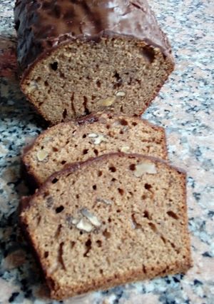 Una foto de Budín de banana y nueces