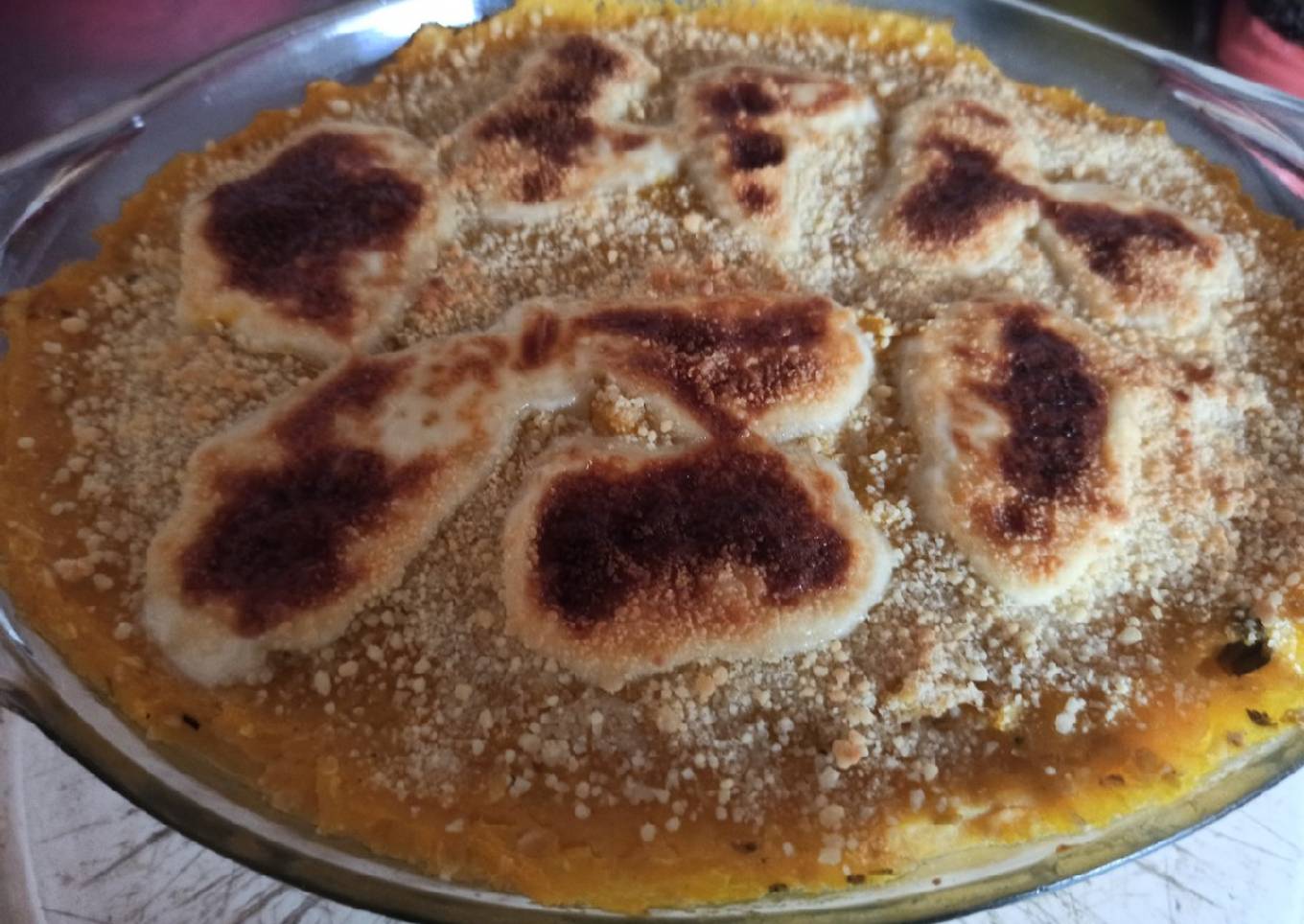 Pastel de calabaza y soja
