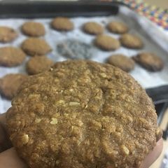A picture of Whole Wheat Oats Jaggery Biscuits.
