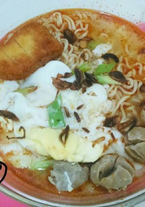 Foto resep Mie kuah pedas