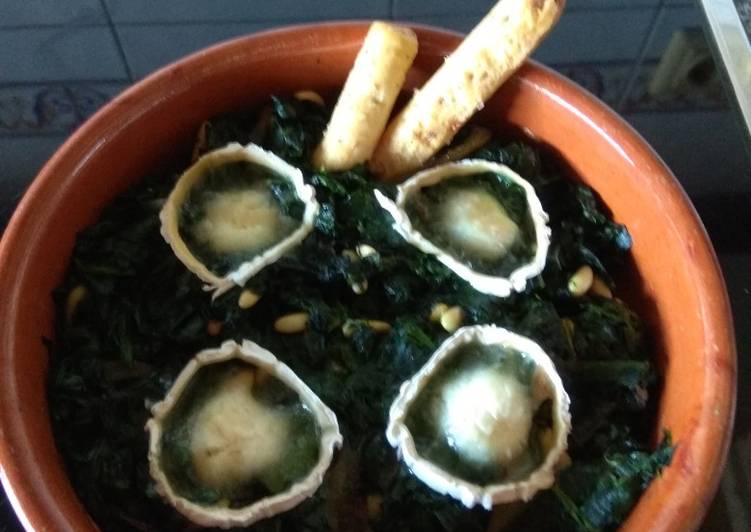 Espinacas con queso