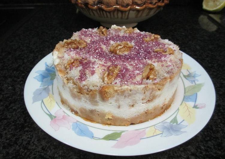 Tarta de galletas con leche condensada y coco
