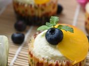 Gambar kek cheese blueberry