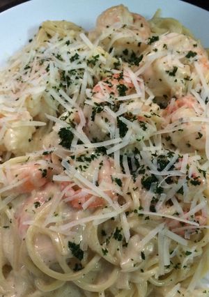 Hình của món SPAGHETTI XỐT KEM TÔM.