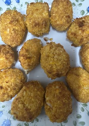 Una foto de 586. Croquetas de jamón serrano en freidora de aire (picoteo)