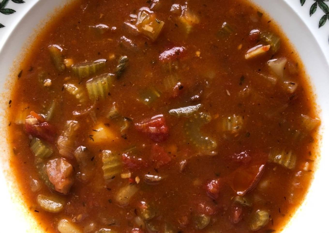 Use-up Celery & Tomato Soup