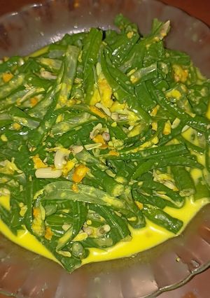 Foto resep Kacang panjang santan bumbu kencur (jukut Bejek)