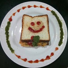 Besan chilla stuff sandwich A picture of Besan chilla stuff sandwich.