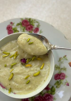 عکسی از دستور فرنی پسته