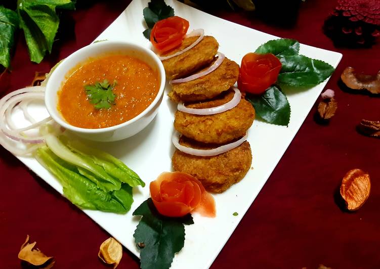 Recipe of Super Quick Homemade Beef Shami Kabab and Tamater ki chutney,