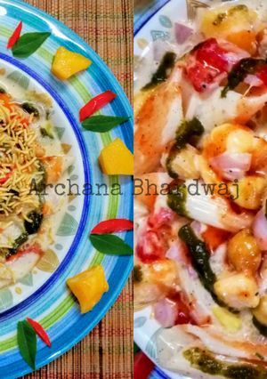 A picture of Mango Pasta Chaat.