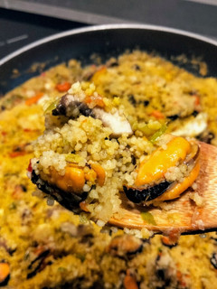 Una foto de Cuscús con mejillones