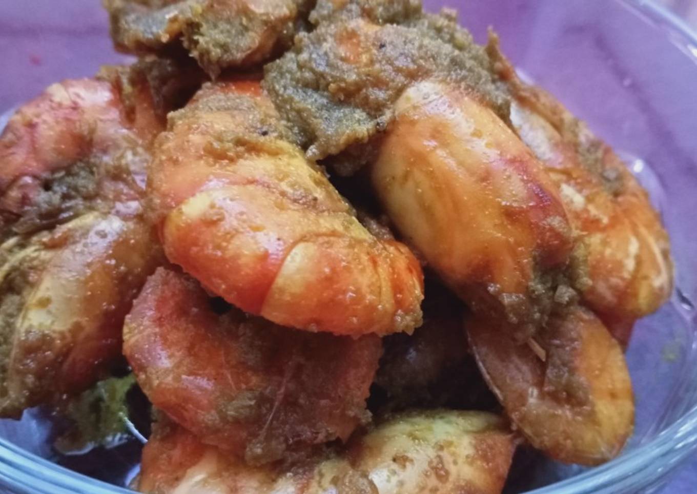 Udang Bumbu Kuning Pedas